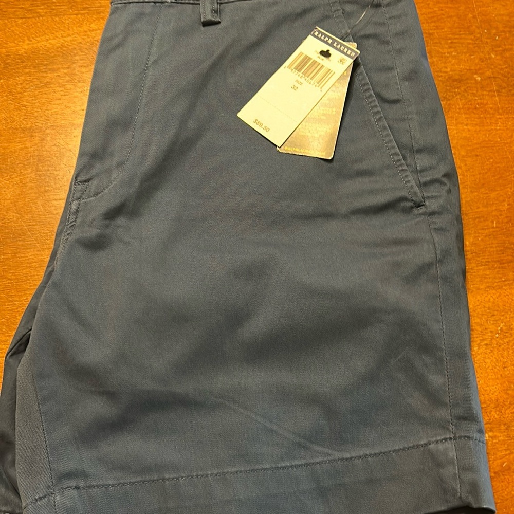 NWT Polo Ralph Lauren blue flat front short-size 32